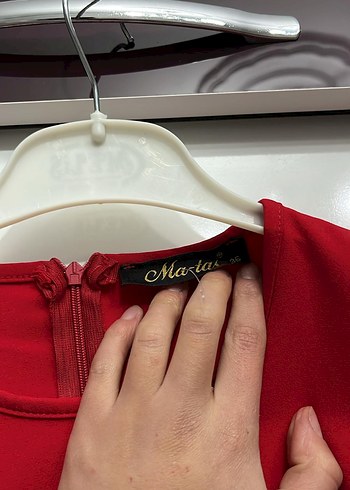 Kırmızı Salaş Kadın Pantolonlu Takım - Görsel 4