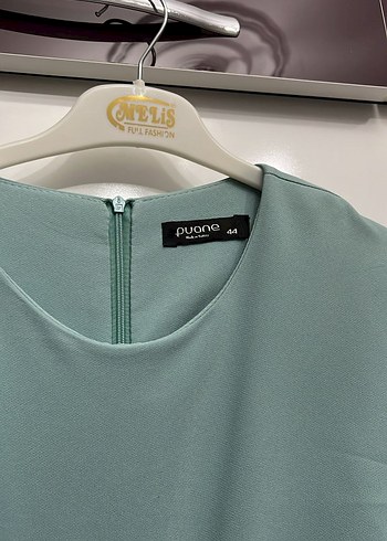 Yeşil uzun kollu abiye elbise - Görsel 2