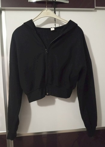 Kadın Siyah Fermuarlı Kısa Ceket - Görsel 3