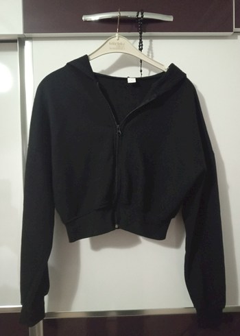 Kadın Siyah Fermuarlı Kısa Ceket - Görsel 4