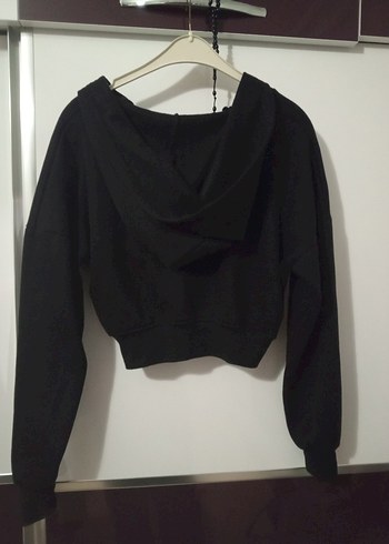 Kadın Siyah Fermuarlı Kısa Ceket - Görsel 5