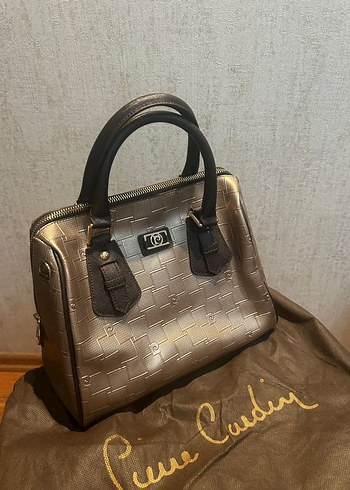 Beden Kahverengi Deri Tokalı Pierre Cardin Kadın Çanta