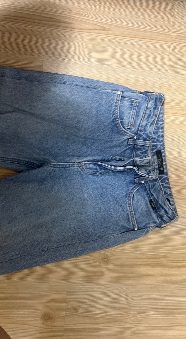 Kadın Gri Mavi Midi Denim Jean - Görsel 4