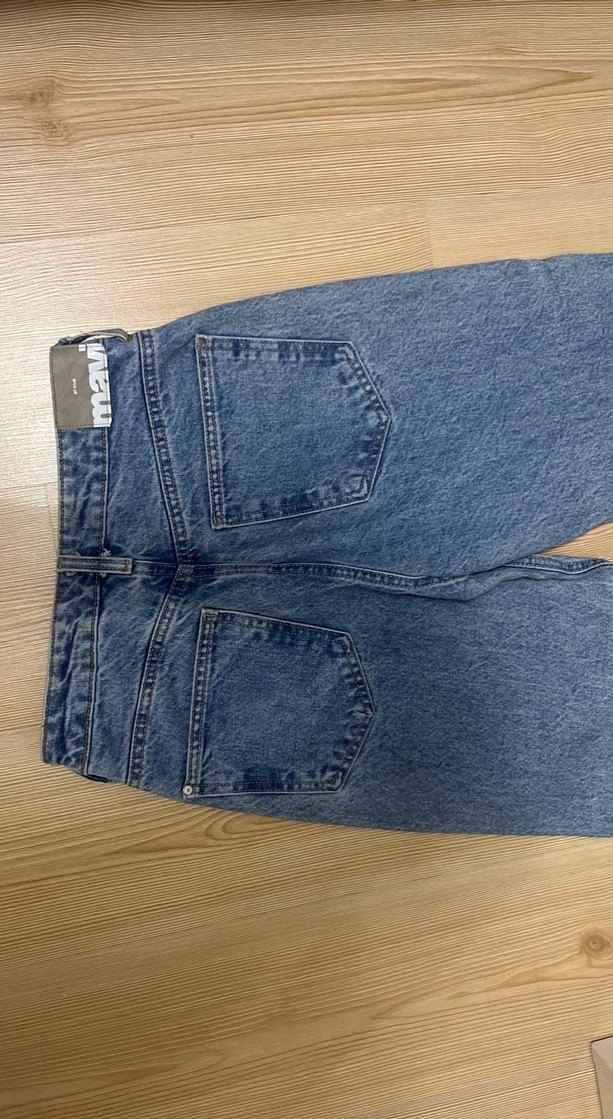 Kadın Gri Mavi Midi Denim Jean - Görsel 5