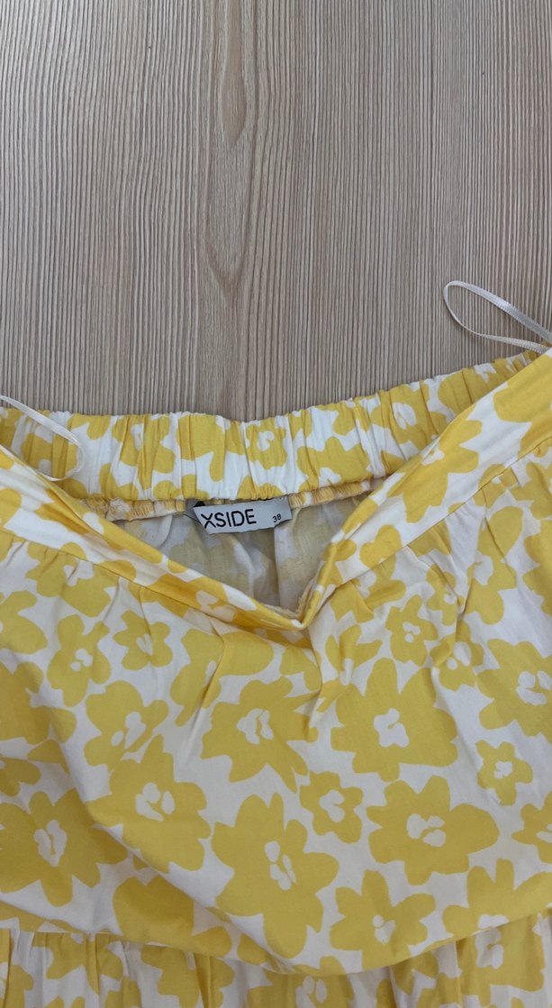 Sarı Midi Etek - Görsel 2