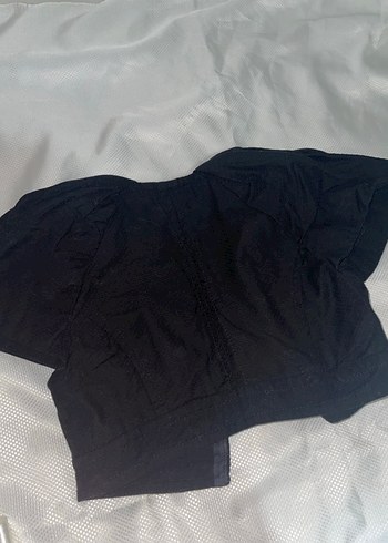 Siyah Kısa Kollu Bolero - Görsel 3