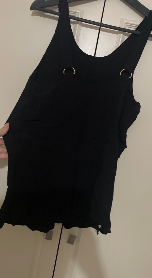 Siyah Askısız İnce Fit Hemşirelik Body - Görsel 2