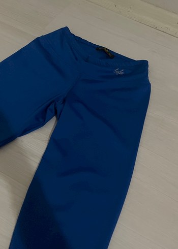 Koyu Mavi Denim Kadın Tayt - Görsel 2