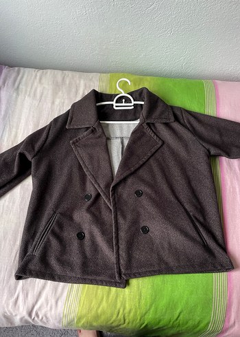 Düğmeli Kahverengi ceket - Görsel 2