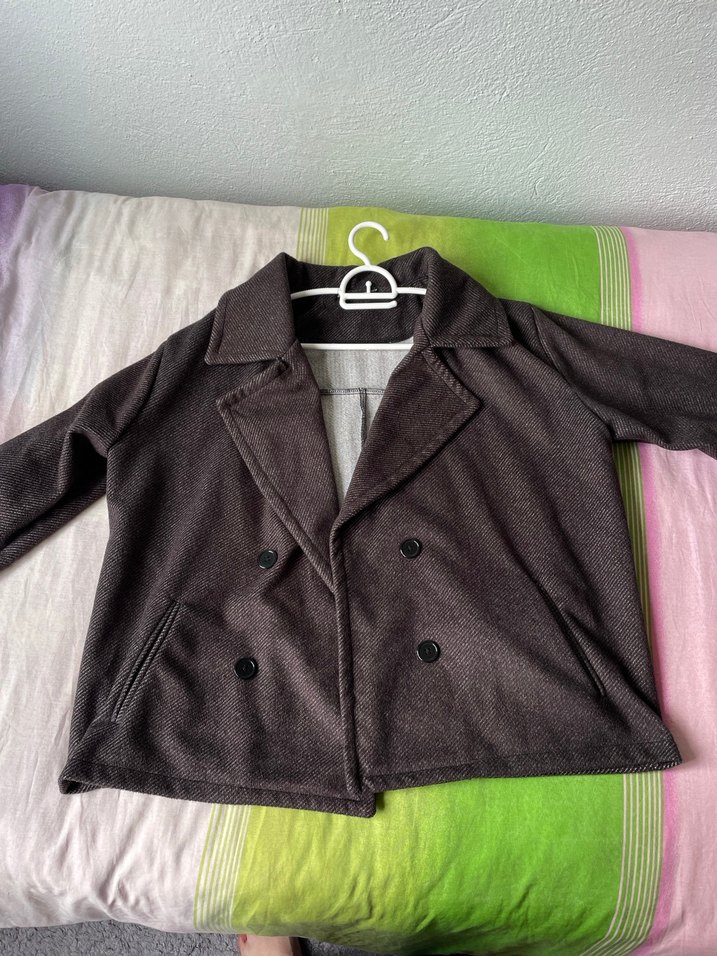 Düğmeli Kahverengi ceket - Görsel 2