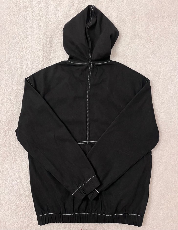 Bershka Siyah Kapüşonlu Fermuarlı - Görsel 5