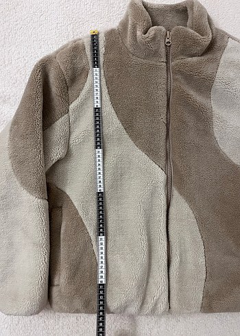 Zara Bej Peluş Erkek Mont - Görsel 8