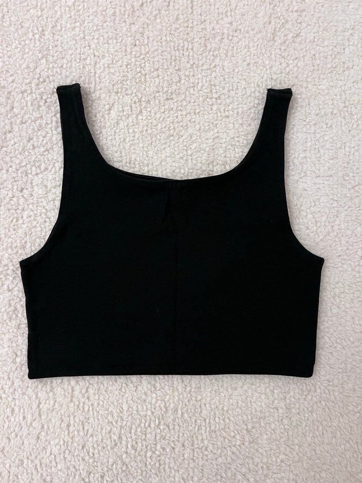 Zara Siyah Çocuk Crop - Görsel 2