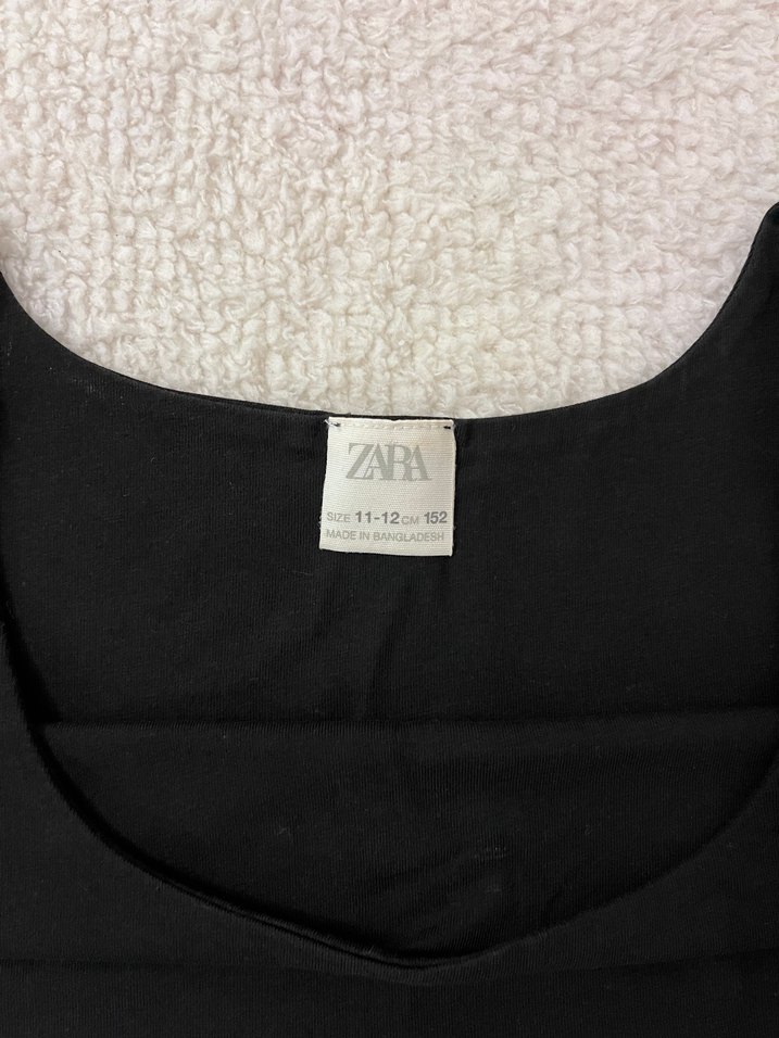 Zara Siyah Çocuk Crop - Görsel 3