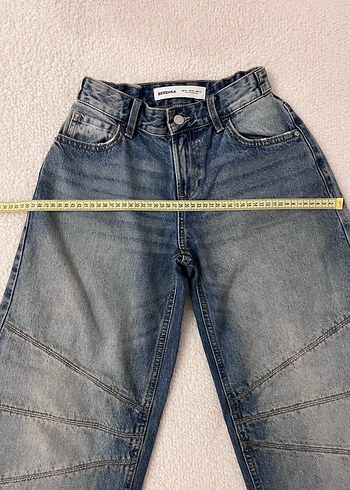 Bershka Kadın Baggy Kot Pantolon - Görsel 7