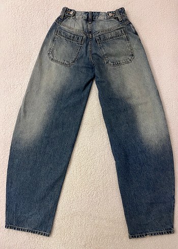 Bershka Kadın Baggy Kot Pantolon - Görsel 5