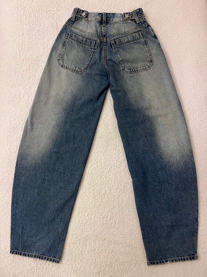 Bershka Kadın Baggy Kot Pantolon - Görsel 5