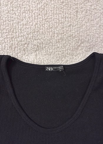 Zara Siyah Kadın Crop - Görsel 3