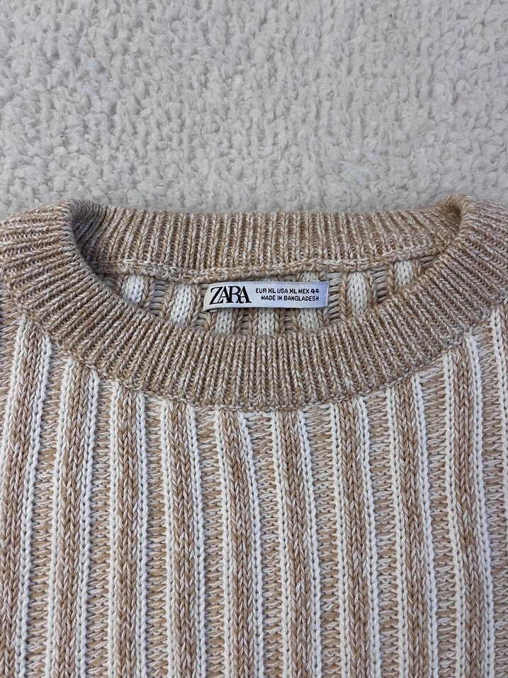 Zara Erkek Çizgili Kazak - Görsel 2