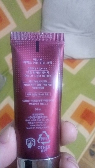 Diğer missha bb krem 20 ml