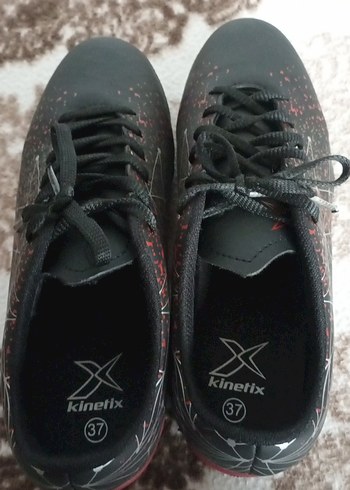 Kırmızı Desenli Erkek Futbol Ayakkabısı krampon - Görsel 4