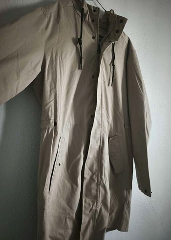 Bej kadın yağmurluk - Minimalist Stil - Görsel 2