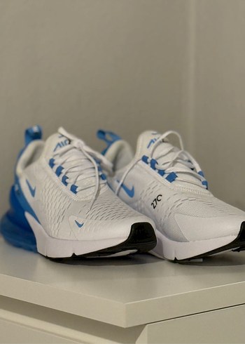 39 Beden mavi Renk Nike Air Max 270 Beyaz Mavi Kadın Spor Ayakkabı