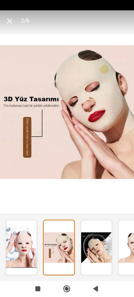 Yüz Sıkılaştırıcı Maske Kadınlar İçin - Görsel 2