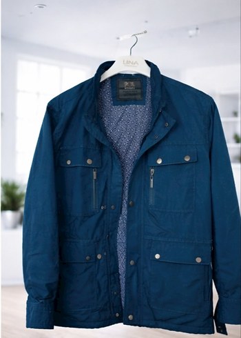 Düğmeli Erkek Lacivert Sokak Stili Ceket - Görsel 2