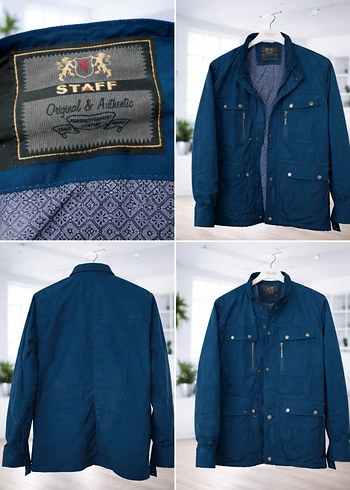 Düğmeli Erkek Lacivert Sokak Stili Ceket - Görsel 5