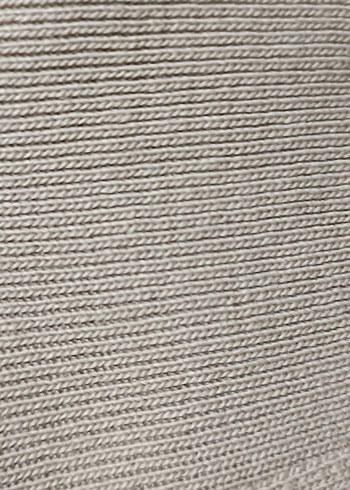 V Yaka Bej Rahat Kesim Triko Elbise - Görsel 3