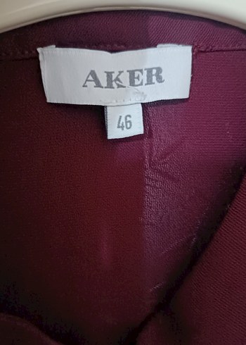 Bordo Siyah Uzun Kollu Midi Kadın Gömlek - Görsel 3