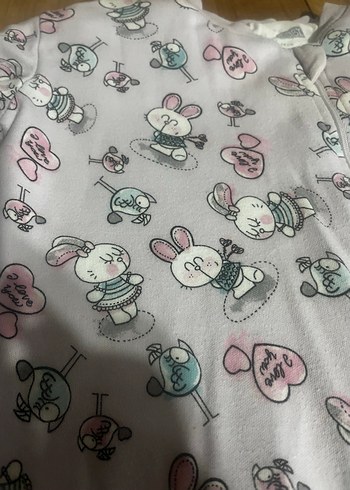 Fermuarlı Baskılı Bebek Tulumu - Görsel 2
