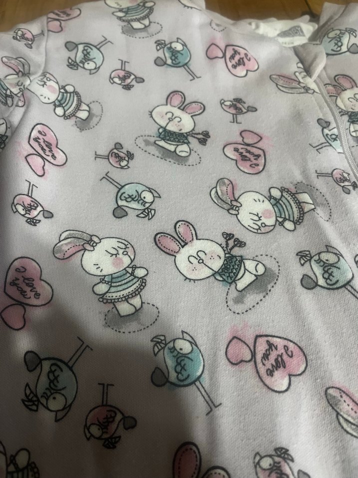 Fermuarlı Baskılı Bebek Tulumu - Görsel 2