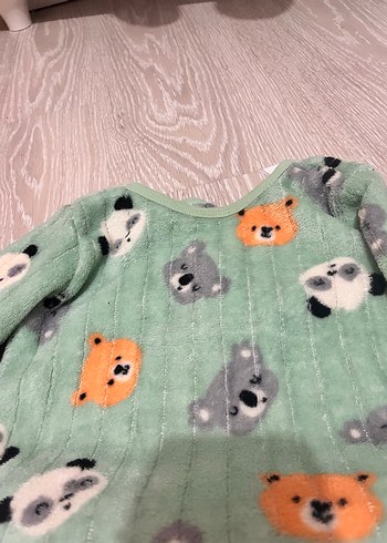 Kız Çocuk Peluş Desenli Pijama Takımı - Görsel 2