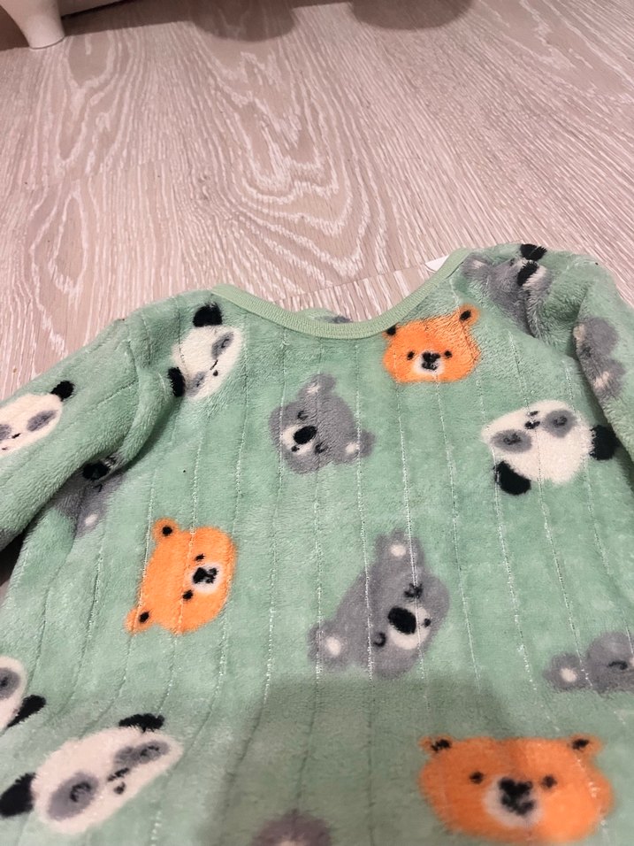 Kız Çocuk Peluş Desenli Pijama Takımı - Görsel 2