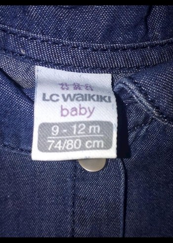 Kız Çocuk Lacivert Denim Elbise - Görsel 3