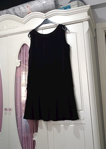 Siyah Uzun Omuz Detaylı Abiye Elbise - Görsel 9