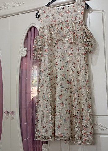 Siyah Uzun Omuz Detaylı Abiye Elbise - Görsel 6