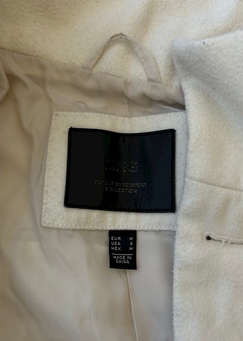 Mango Düğmeli Beyaz Midi Trençkot - Görsel 3