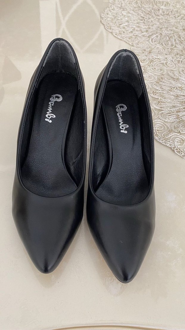 Siyah Yüksek Topuklu Kadın Ayakkabı - Görsel 5