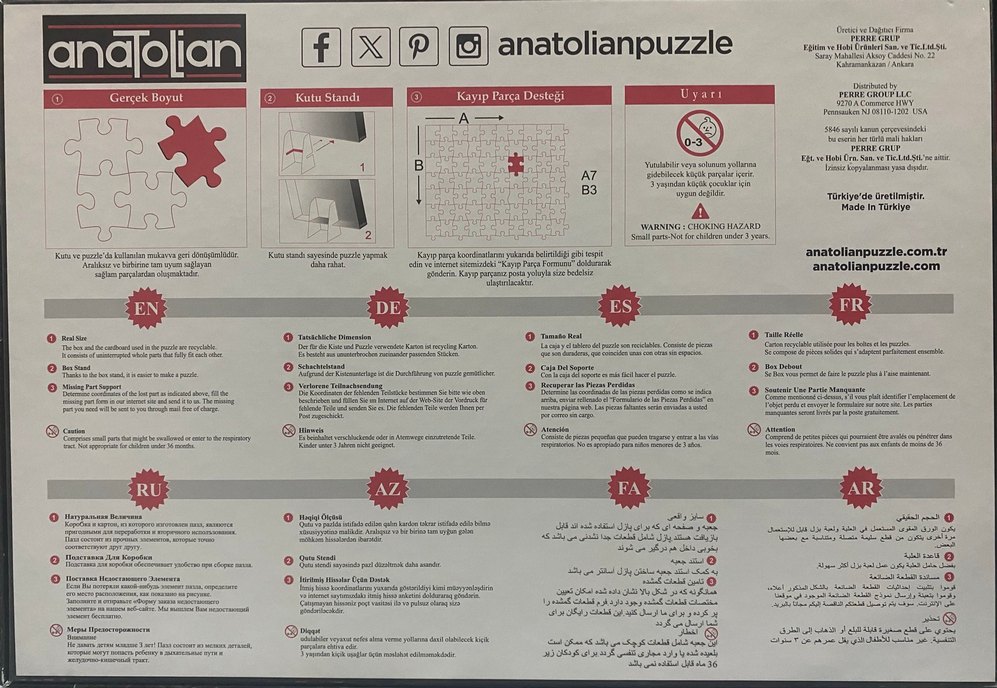 Anatolian 3000 Parça Puzzle Yapboz - Görsel 2
