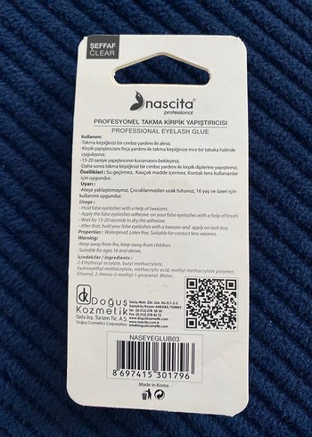 Nascita Profesyonel Takma Kirpik Yapıştırıcısı 3gr - Görsel 3