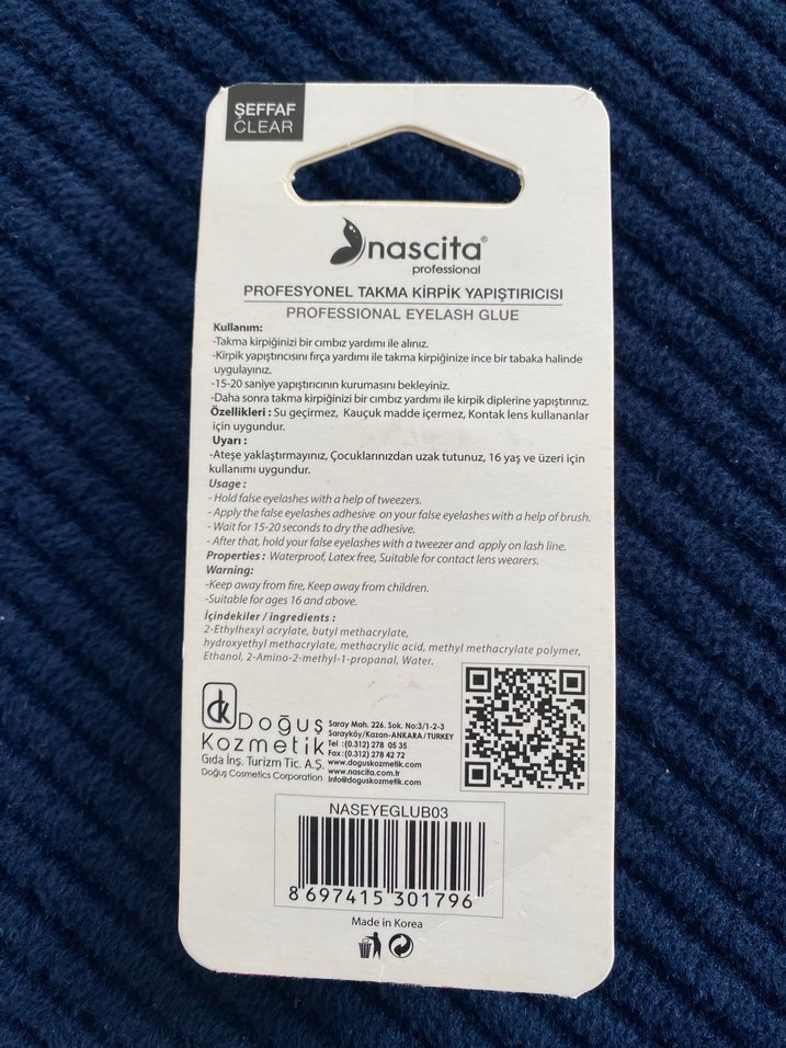 Nascita Profesyonel Takma Kirpik Yapıştırıcısı 3gr - Görsel 3