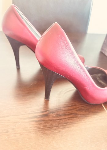 Bordo platform ayakkabı - Görsel 2