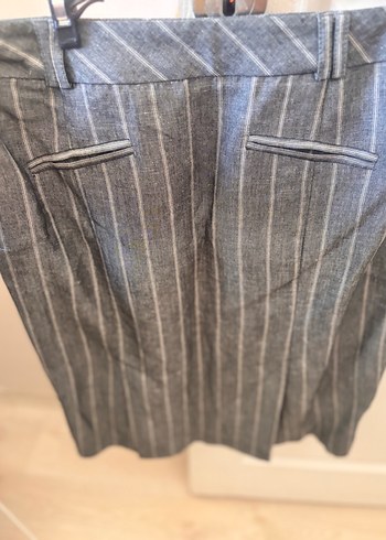 Çizgili Gri Kadın Ofis Takımı - Görsel 3