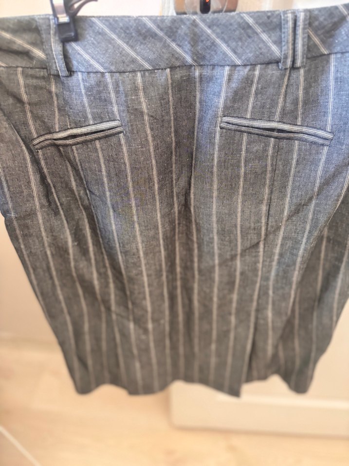 Çizgili Gri Kadın Ofis Takımı - Görsel 3