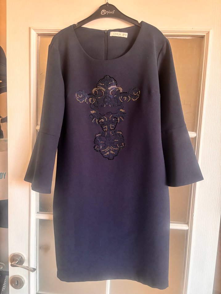 Lacivert chila marka  Elbise - Görsel 5