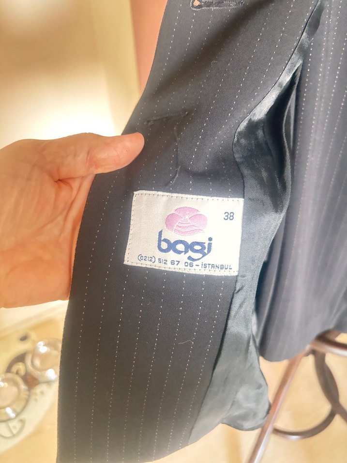 Düğmeli füme  Kadın Ofis Takımı - Görsel 2