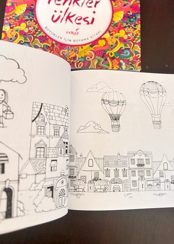 Renkler Ülkesi ve Şehri - Büyükler İçin Boyama Kitabı - Görsel 3